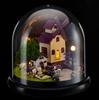 ZKEIZU DIY Miniature Dollhouse Wooden Handmade Model Kit Dome and LED Light (Plastic Included)