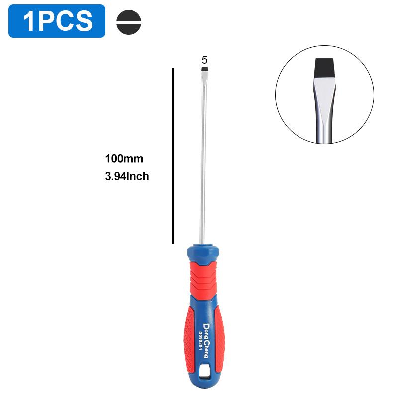 Screwdriver Set Phillips Slotted CRV Steel Magnetic Tip Heat Treated TPR Grip Handle 3 5 6 8mm PH0 PH1 PH2 PH3 Hand Tools 4