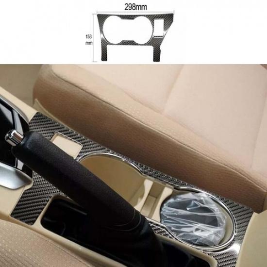 Carbon Fiber Water Cup Holder Frame Panel Trim 2014-2018 For Toyota Corolla