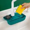 Water Collecting Pad Silicone Sink Drain Rack Splash Proof Kitchen Sink Shelf Organizer