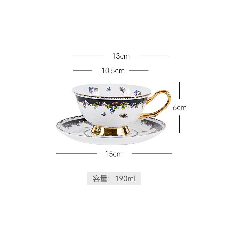 Ceramics Coffee Cup and Dish Set Afternoon Tea Mug Water Cup Flower Tea Cups Milk Mug Breakfast Cups Juice Mug Coffee Mugs