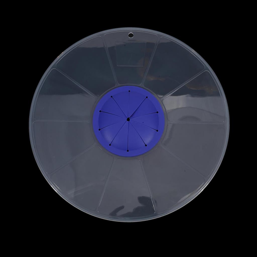 Splash Guard Cover for Mixing Bowls Round Clear Plastic Whisking Lid for Hand & Stand Mixers, Prevents Splatter While Beating Eggs & Cream