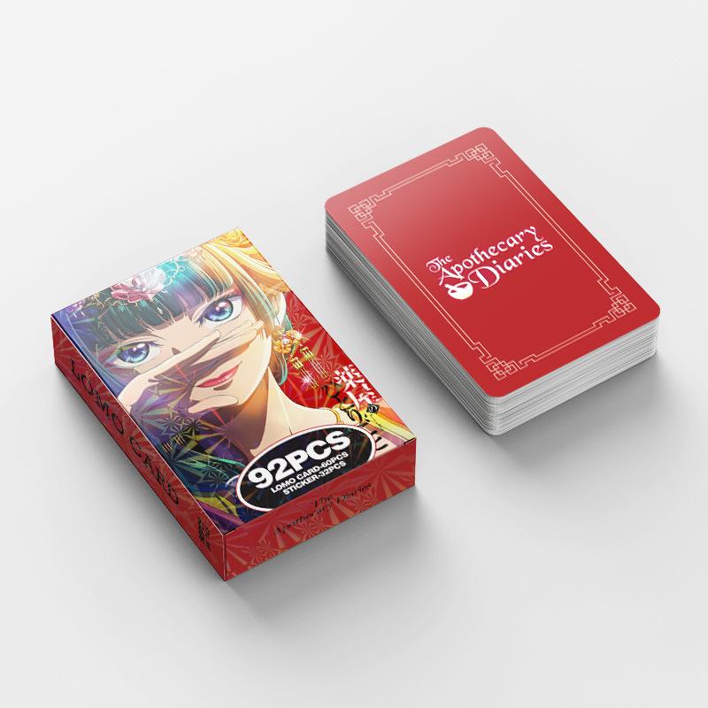 Anime Laser Lomo Cards Cartoon Character Holographic Photocard Kawaii Stationery Gift