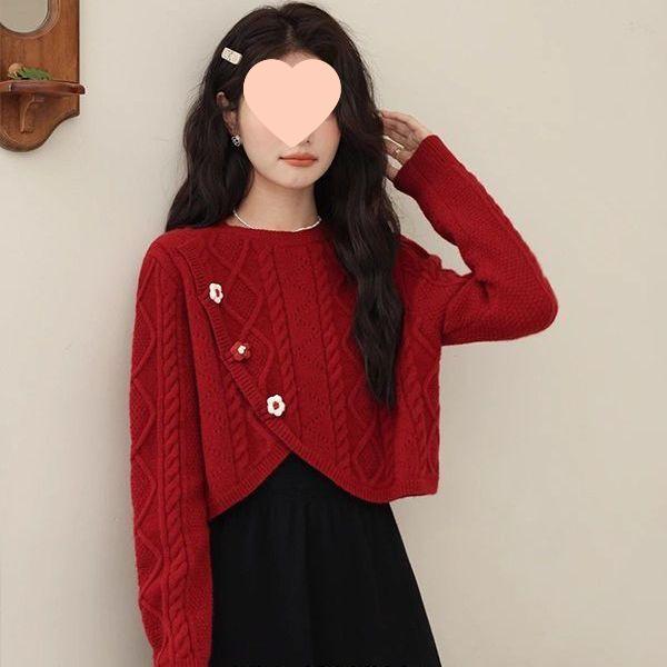 Petite Goddess Vibe Retro HK-Style Sweater & Skirt Set - Autumn/Winter 2025