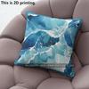 Coastal Ocean Wave Print Throw Pillow Covers Pattern Cushion Cover Suitable For Sofa Bedroom Car Pillow Cover