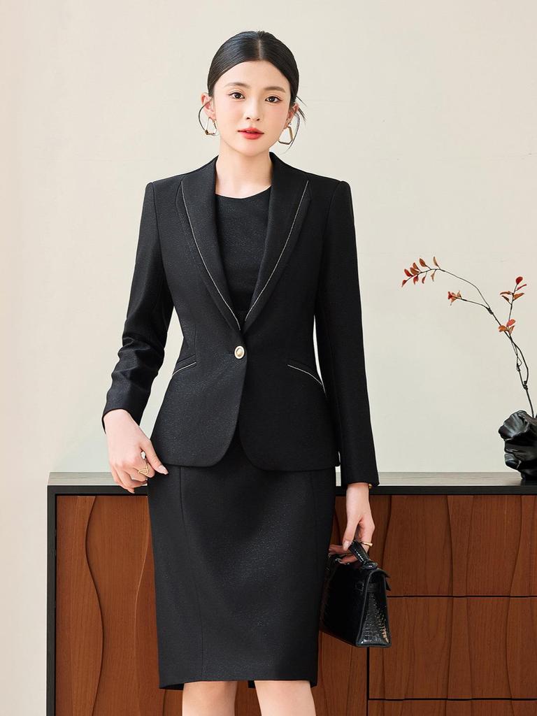 2025 Women's Spring Autumn Suit Dress Set: Elegant Workwear for Commuting and Formal Occasions