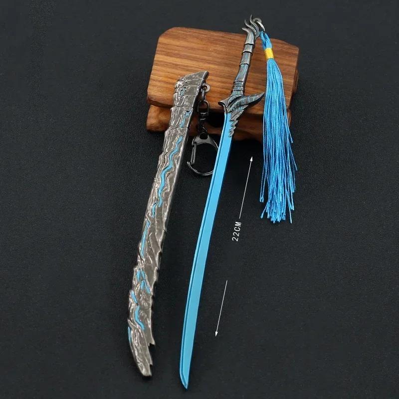 25cm Metal Devil May Cry 5 Vergil Yamato Katana Iron Ninja Knife Yamato Sword Real Sword Mini Japanese Katana Kid Toy Anime Gift