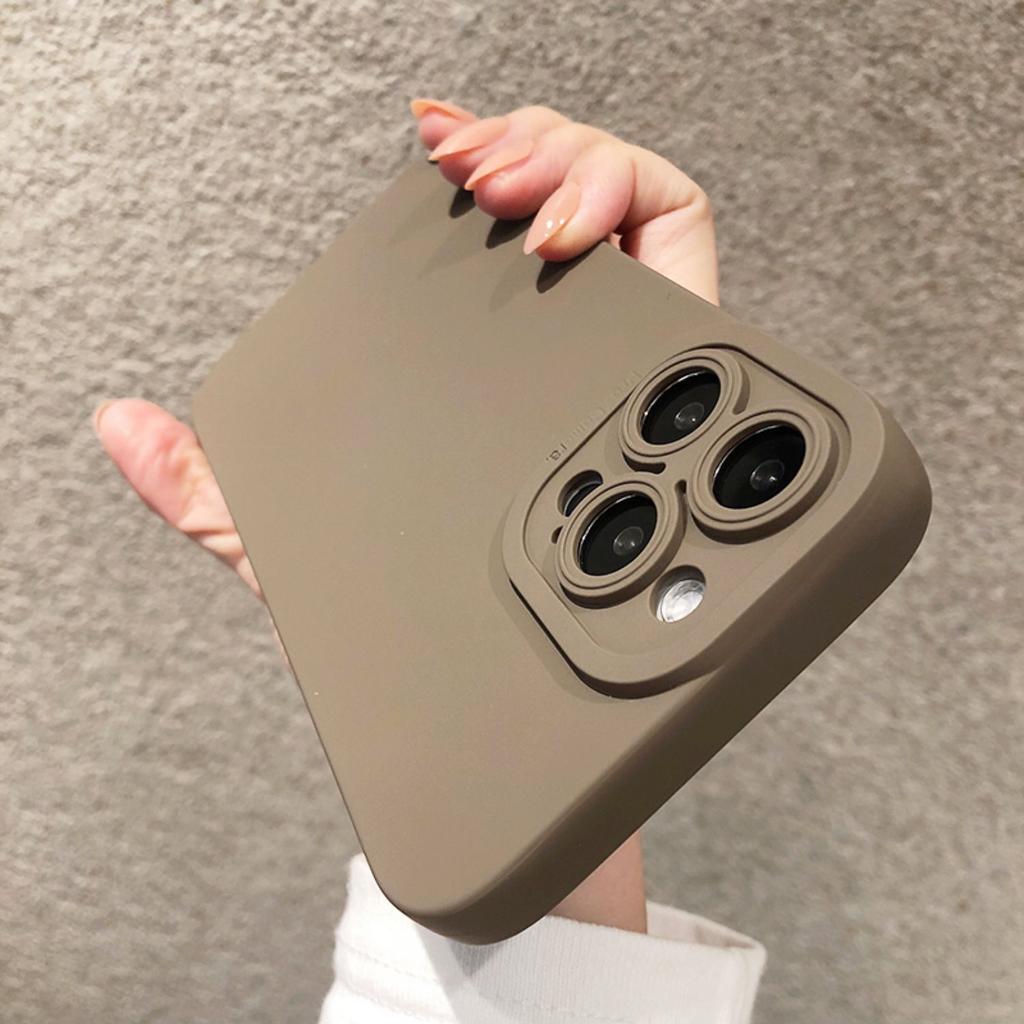 Luxuriöse Weiche Matte Lila Handyhülle Für iPhone 11 12 13 14 Pro Max XS X XR 7 8 Plus Original Flüssigsilikon Stoßfeste Hülle