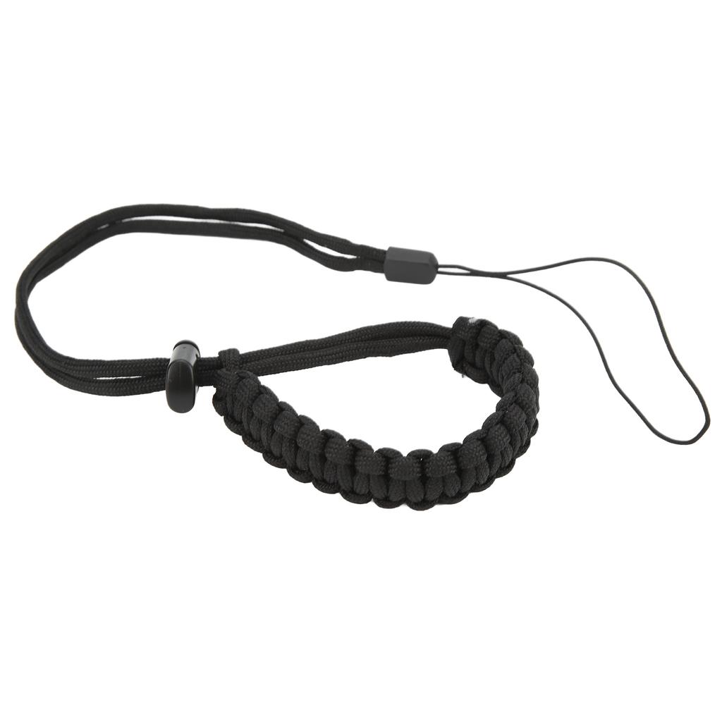Hand Woven Diving Wrist Strap Dive Wrist Lanyard for Mobile Phone Action Camera Series Black