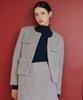 BIBYSEOB [Set] Boucle Wool Jacket + Skirt Ash Purple