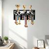 Wall Holder with Hooks for Display and Storage, Decorative Rack