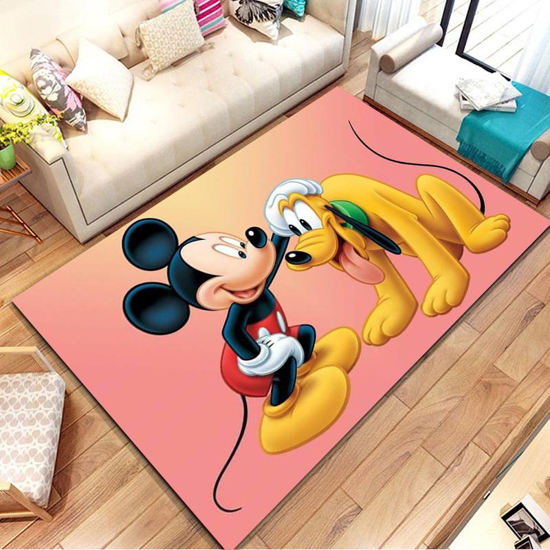 Tappeti Tappeti Disney Pluto con Motivo 3D Grande Area per Casa Soggiorno Camera da Letto Divano Zerbino Decorazione Tappetino Antiscivolo per Bambini Potdemiel