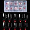 Korean Standard Clear French Nail Tips for Beginner Practice - Full & Half Cover, 500 Pieces