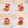 Lucky God Of Wealth Resin Figurine For Home Office Celebration Gift