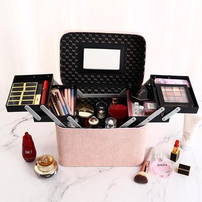 Μινιμαλιστική Θήκη Μακιγιάζ και Καλλυντικών Μεγάλης Χωρητικότητας για Επαγγελματίες Μακιγιέρ