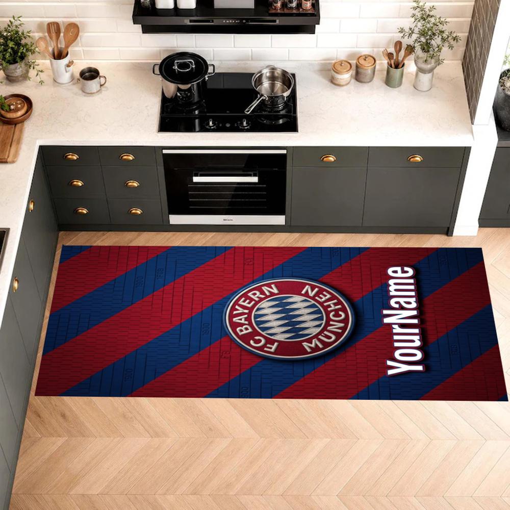Fc Bayern Mnchen Customize Your Name Kitchen Rug Runner Rug Laundry Mat Hallway Entryway The Best Gift Choice