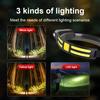 COB LED Induction Headlamp USB Rechargeable Motion Sensor Headlight 1 Light Modes Waterproof Head Torch Camping Fishing Work