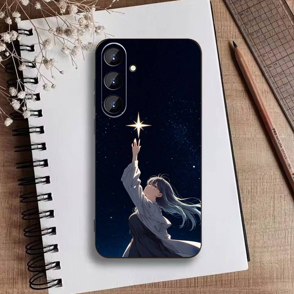 Anime Oshi-no Ko Phone Case For Samsung Galaxy A73,A72,A71,A70,A52,A51 Others Soft Black Cover