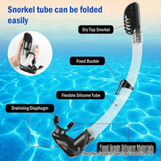 Maschera da Snorkeling e Subacquea Impermeabile Antiappannante per Bambini
