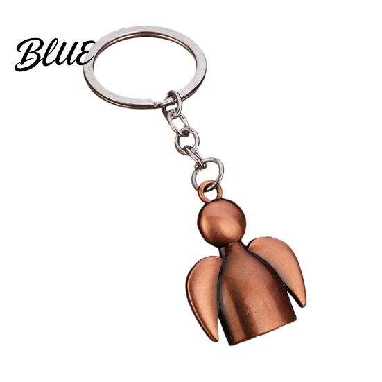 Zinc Alloy Pendant Angel Keychain for Backpacks Shape Metal Car Bag Accessory Key Ring Pendant Schoolbag Handbag Charm Decoration Accessories