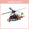 H175 Rescue Helicopter Childrens Puzzle Assembly Building Block Toy Gift For