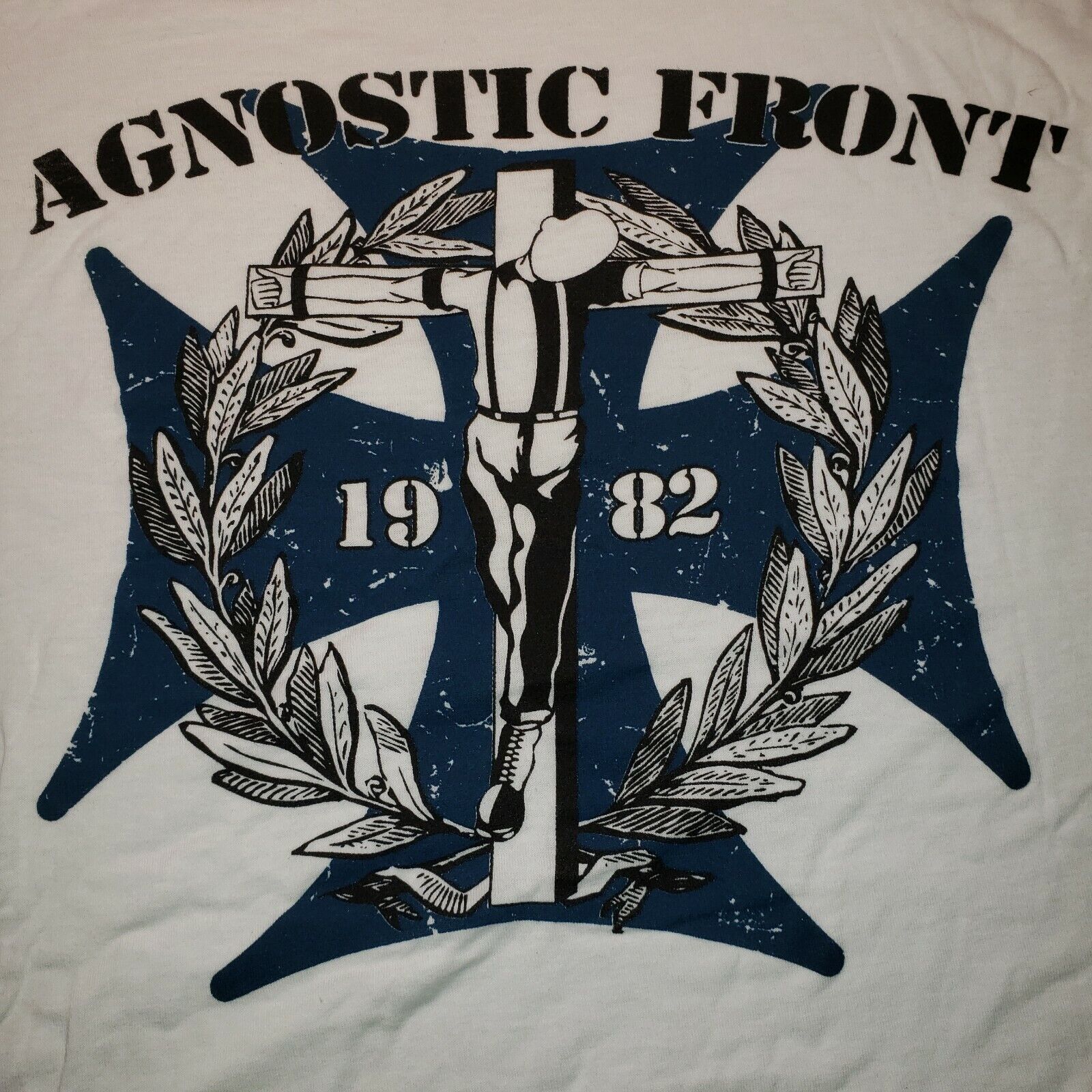 New Agnostic Front NOS T-Shirt NY All size White Shirt E515 S