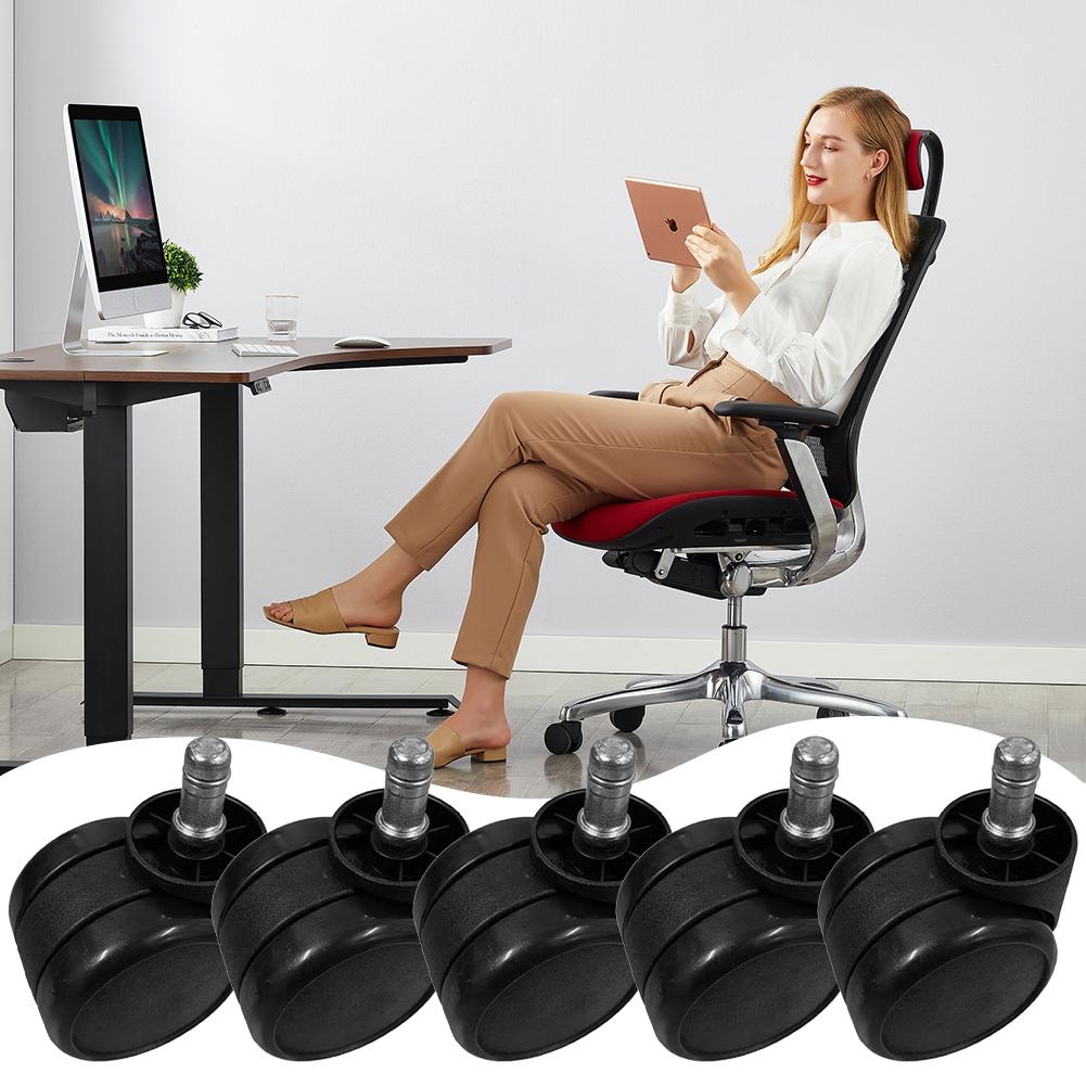 5PCS Heavy Duty Wheel Wear Resist Small Rolling Caster Set Multi-Purpose Mute Swivel Caster Replacemen Furniture Wheels Roller