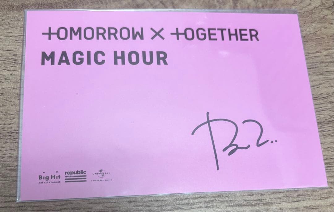 

[USED] Beomgyu TXT Autographed Tuba MAGIC HOUR Ilde Choquet