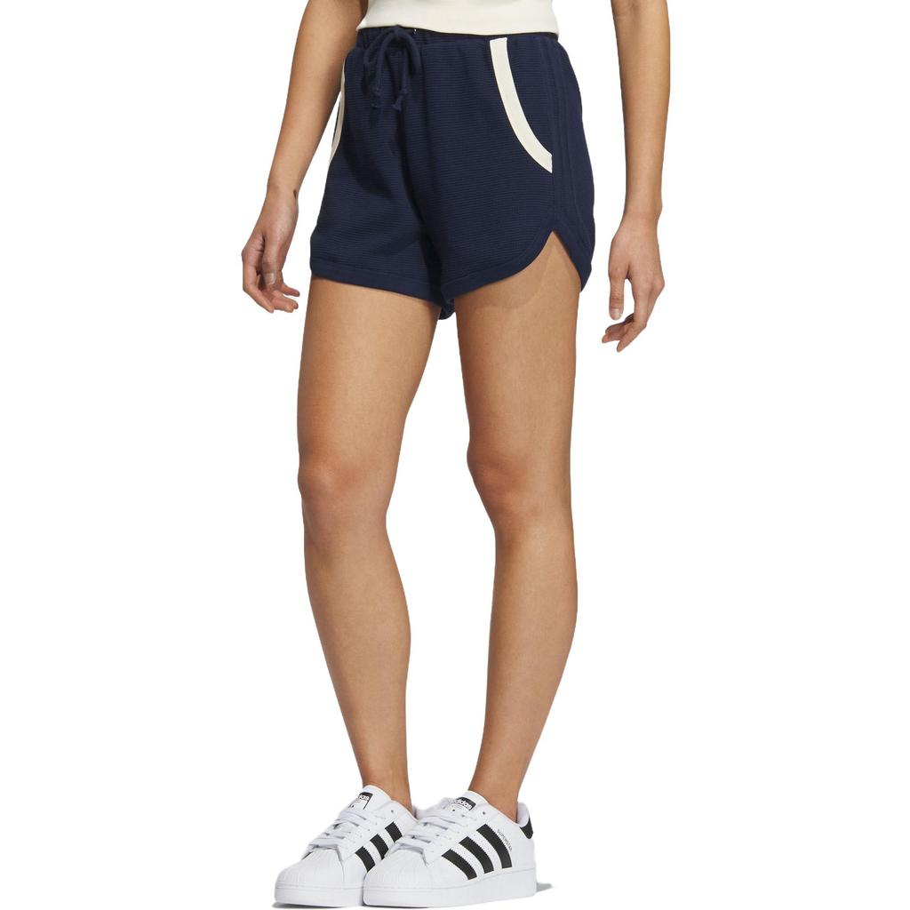 adidas Originals X Notitle Co-Branded Collection FW23 Contrast Pocket Drawstring Shorts Women Bottoms Blue IN1074