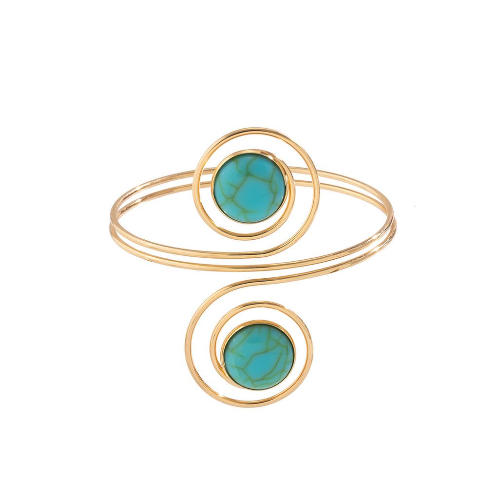 Bohemian Tide Tribe Ethnic Turquoise Arm Chain Women'S Fashion Arm Bracelet, Niche Arm Ring