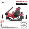 NUTT MTB Mountain Bicycle Discs Brake Red Color Brakes Line Caliper 160MM Disk 180MM Rotor For BMX Scooter Front Rear Bike Parts