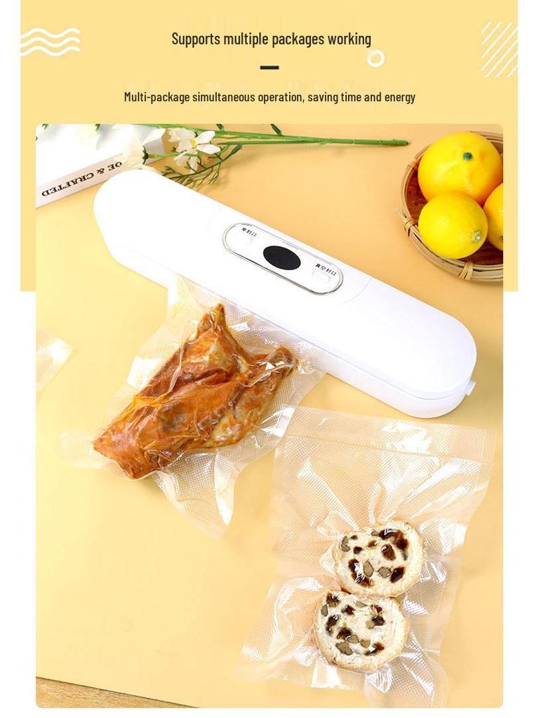 Haushaltsvakuumiergerät mit Doppelfunktion zur Konservierung von trockenen und feuchten Lebensmitteln