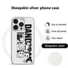 Dandadan Cool Japan Anime Pattern Phone Case for iPhone 16 15 14 13 12 11 Pro Max Sheepskin Silver-edged Protective Case