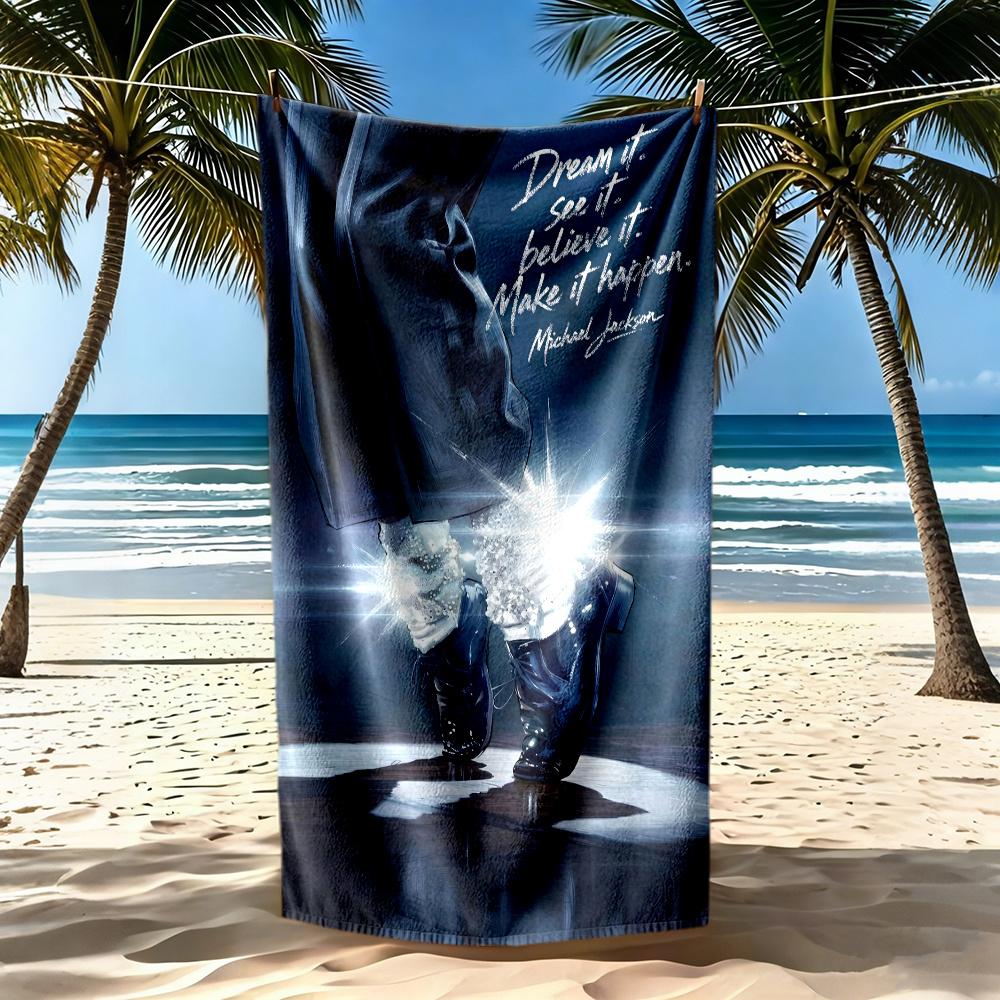Michael Jackson Beach Towel Super Soft Absorbent Comfortable Lightweight