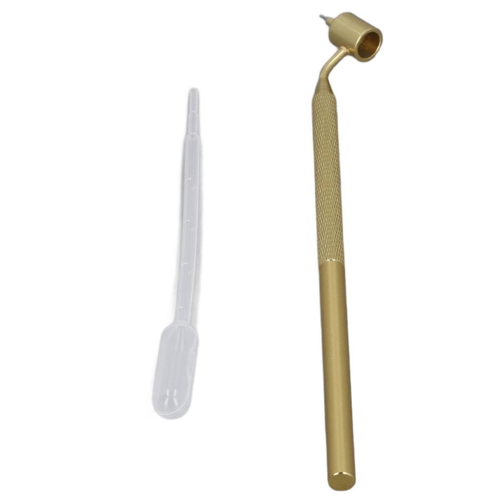 Fine Line Paint Pen Slanting Fluid Writer Detailing Painting Applicator for Rock Chip Scratch Repair with Dropper 0.3mm