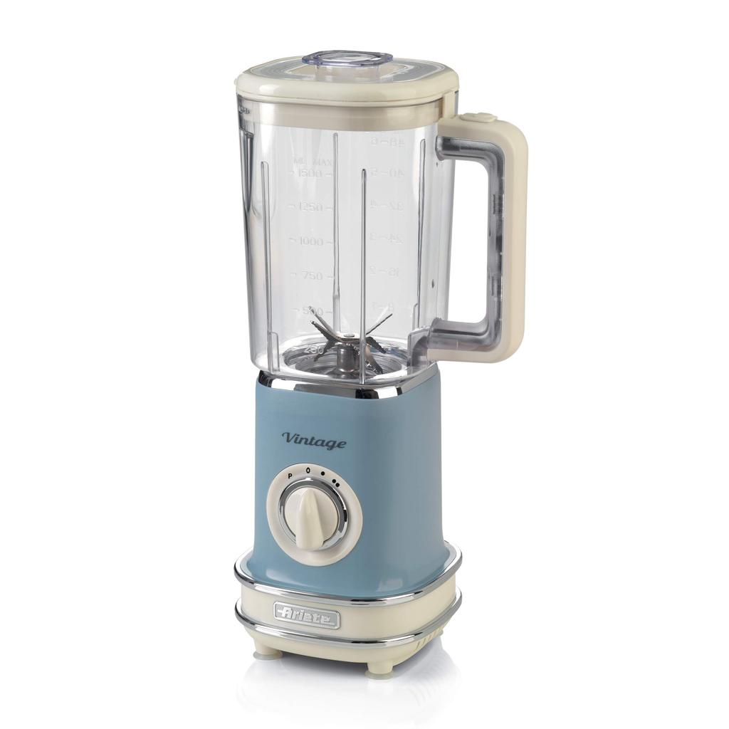 Ariete Blender Velkokapacitní kompaktní úložiště Italský design Modrý 5681BL 1,5L