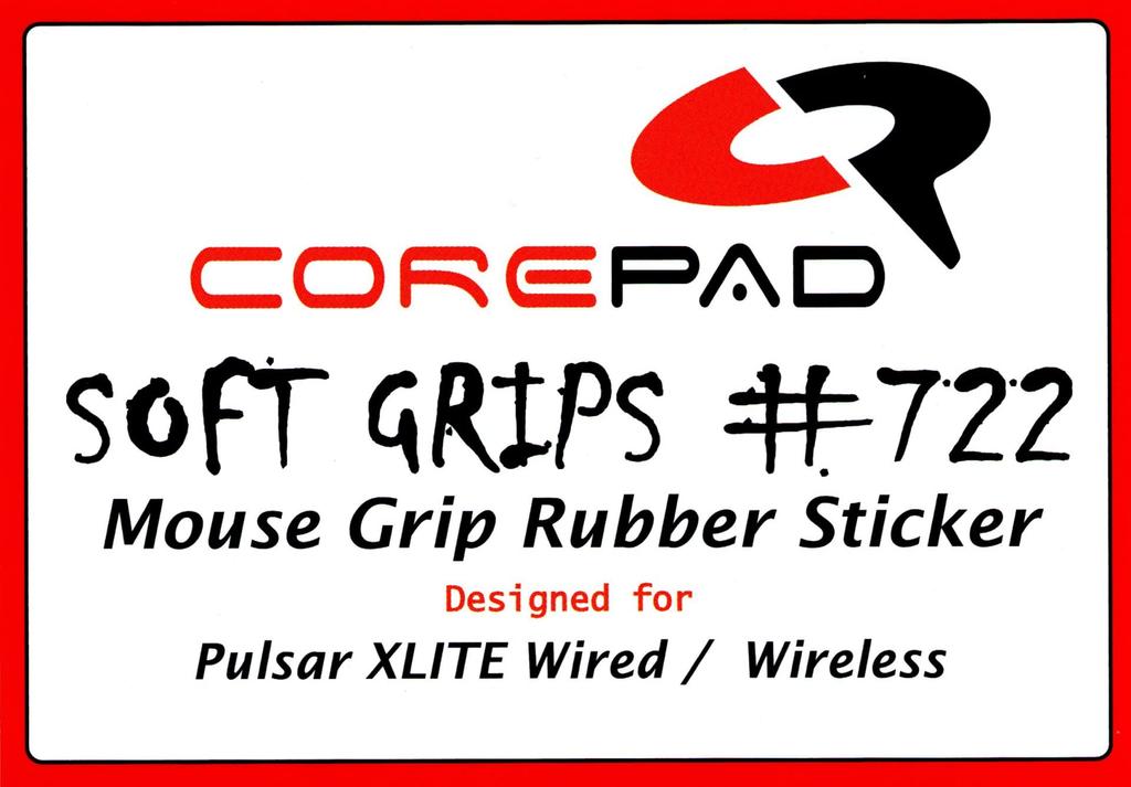 Corepad Soft Grips Grip for Pulsar XLITE Wired/Pulsar XLITE Wireless/Pulsar XLITE V2 Wireless 1set [] (Red)