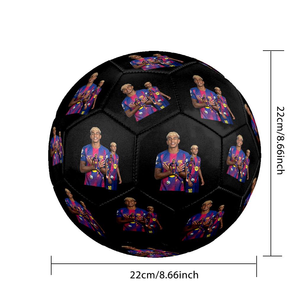 Lamine Yamal 19 Lamine Yamal Fc Barcelona Größe 5 Fußball Maschinengenäht Indoor/Outdoor Training und Spiele Überraschungs-Kollektion Geschenk Perfektes Geschenk für F