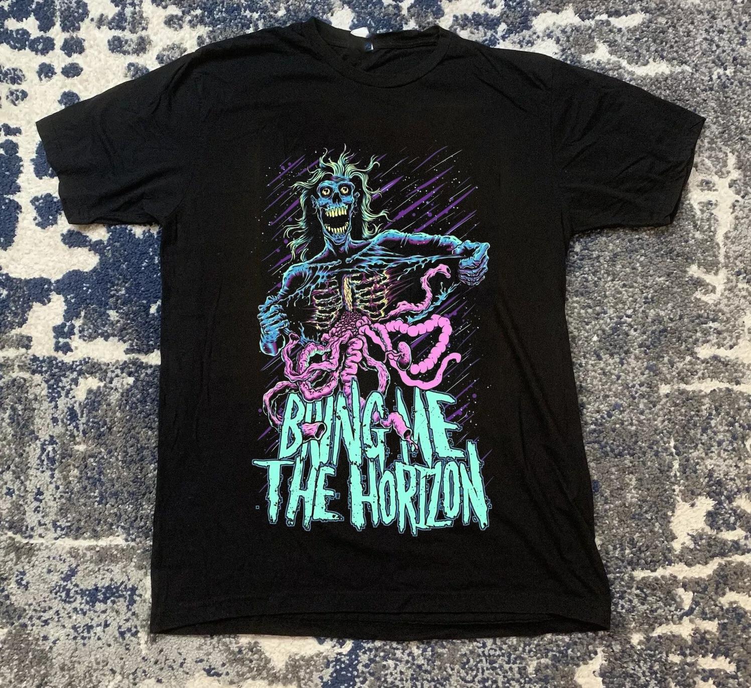 

Новая футболка группы Bring Me The Horizon Размеры от S до 5XL Унисекс Футболка Графическая футболка S