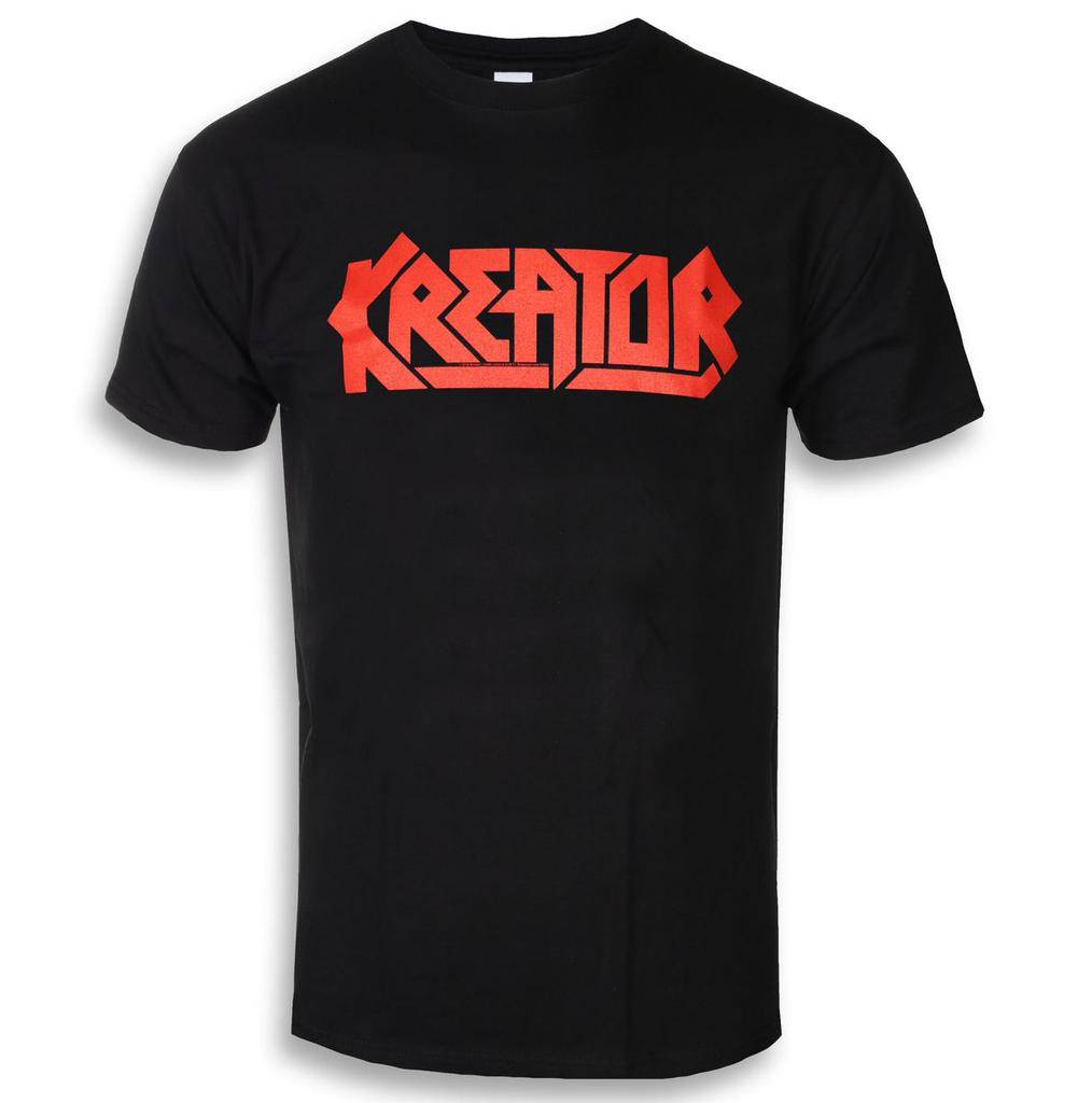 Kreator Logo Printed Tshirt Thrash Metal Band Style Daily Tshirt Suitable For Both Unisex And Unisex