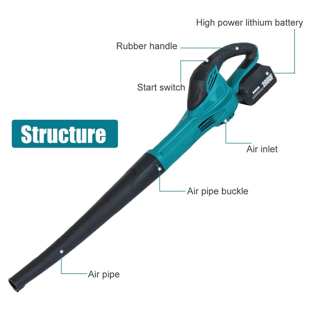 3000W 288VF Blowing Dust Cleaner Suction Leaf Blower Collector Sweeper Garden Home Power Tools Cordless Electric Air Blower