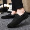 Summer Men Casual Shoes Fashion Man Loafers Breathable Flats Comfortable Lazy Driving Shoes Outdoor Non-slip Soft Canvas Shoes