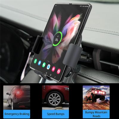 15W Car Wireless Charger Fold Screen Big Pad Qi Fast Phone Charging Holder for Samsung Galaxy Z Fold 3 2 5G iPhone 13 Pro Max