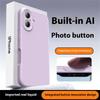For iPhone 16 Case Precise Cutouts Liquid Silicone+PC Phone Cover with Camera Touch Control Button