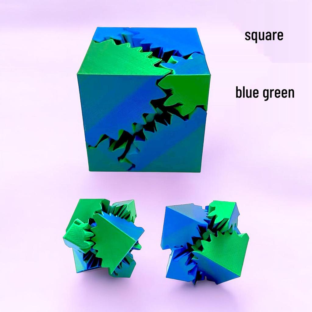 3D Colorful Gear Ball Figurine: Rotating Creative Toy for Kids