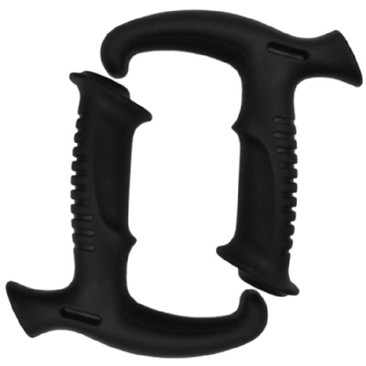2Pcs Trekking Poles Handle Walking Cane Grip Straight/Bent Handle Climbing Stick Head Trekking Rod Handle Adapters