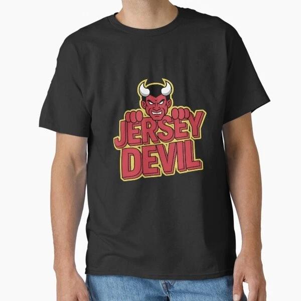 Jersey Devil Logo Classic TShirt Made In UsaAus TShirt S2xl S
