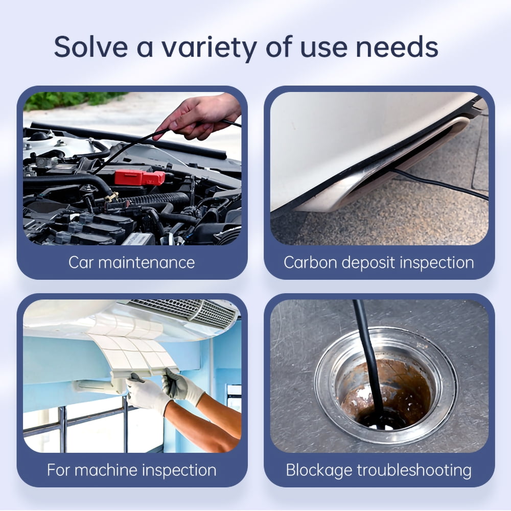 4.3-inch IPS Screen High-definition Car Endoscope Camera with Light Borescope Sewer Camera 1080P HD Inspection Camera for Home/P