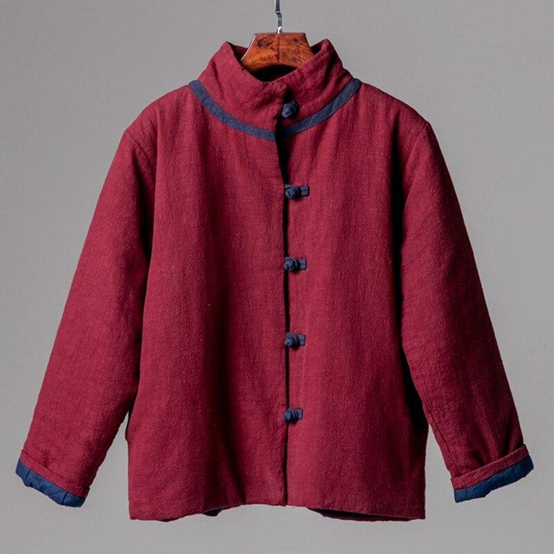 Johnature Kåper Stativ Langermet Tykke Varme Klær Vårknapp Dame Jakker