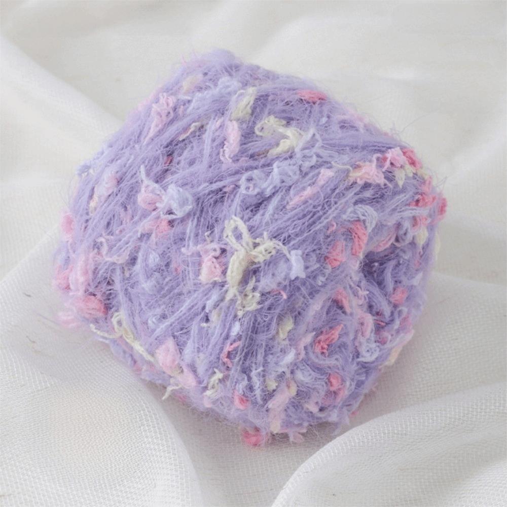 Colorful Mohair Yarn Soft Fluffy Texture Hand Woven Yarn New Bubble Yarn For Knitting DIY Style 08